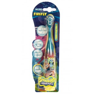 SmileGuard Spongebob Turbo Powermax Электрическая зубная щетка мягкая  на батарейках, встроенная, от 6 лет.