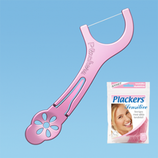 Plackers Sensitive зубная нить с зубочисткой