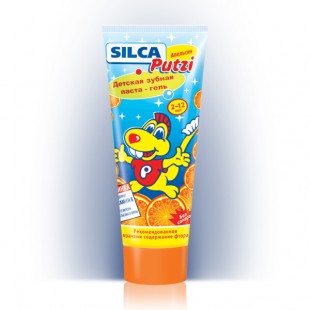 детская зубная паста SILCA Putzi Апельсин от 2 до 12 лет 75 мл.