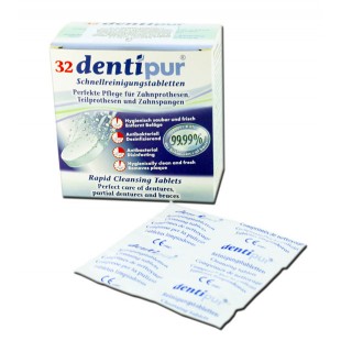 Dentipur Cleansing tablets - таблетки для очистки зубных протезов, 30 шт.
