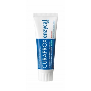 Curaprox Enzycal 950 ppm зубная паста 75ml синий-белый