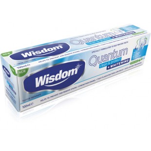 Зубная паста Wisdom Quantum Clean and Protect Plus Whitening 100 мл