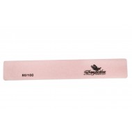 Dona Jerdona пилка для искусственных ногтей 80/100 прямоугольная широкая розовая 100398