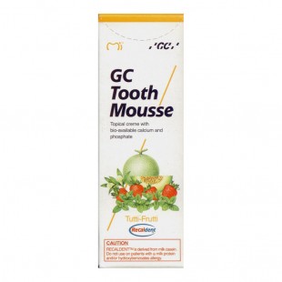 GC Tooth Mousse Tutti-Frutti Тус Сусс со вкусом мультифрукт реминерализирующий гель Япония (35 мл)